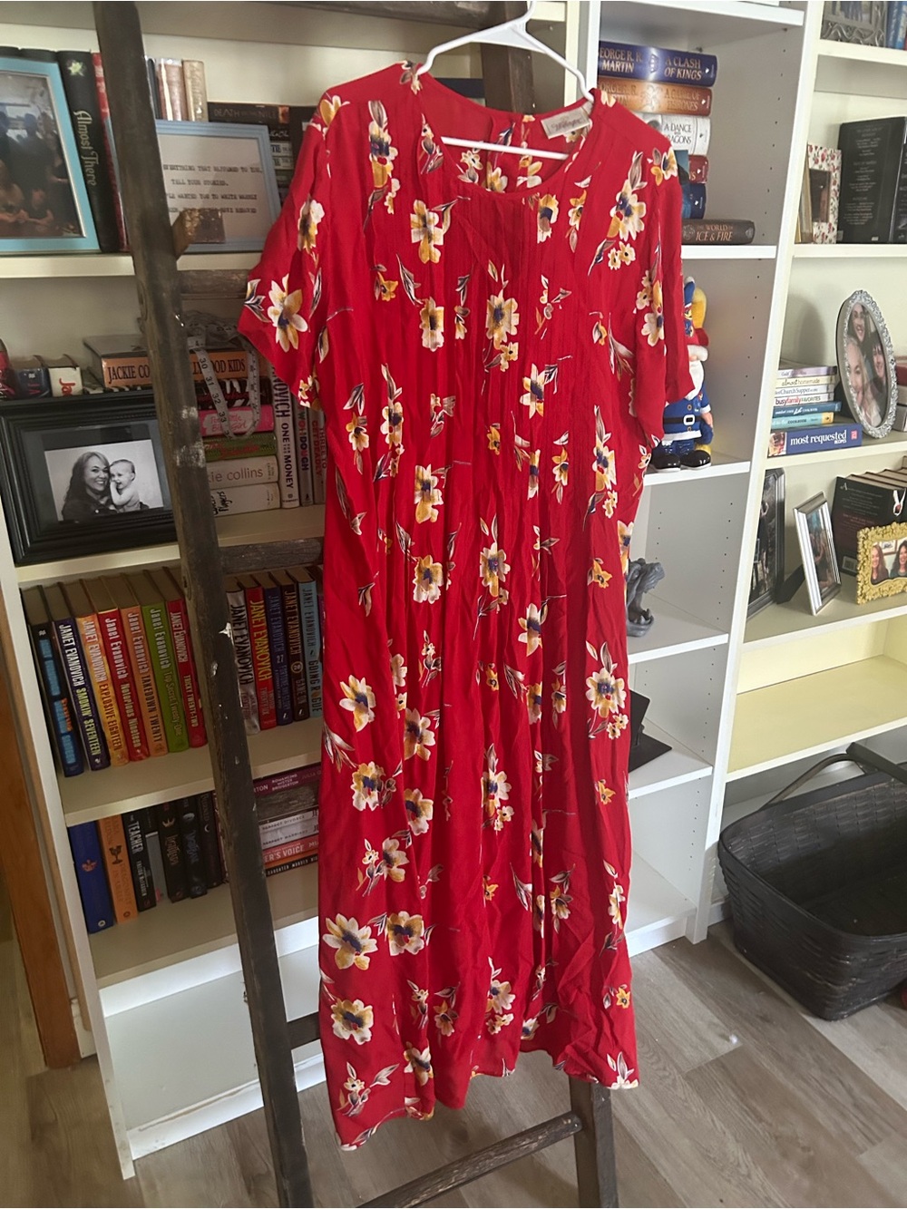 Worthington Red Floral Maxi Dress